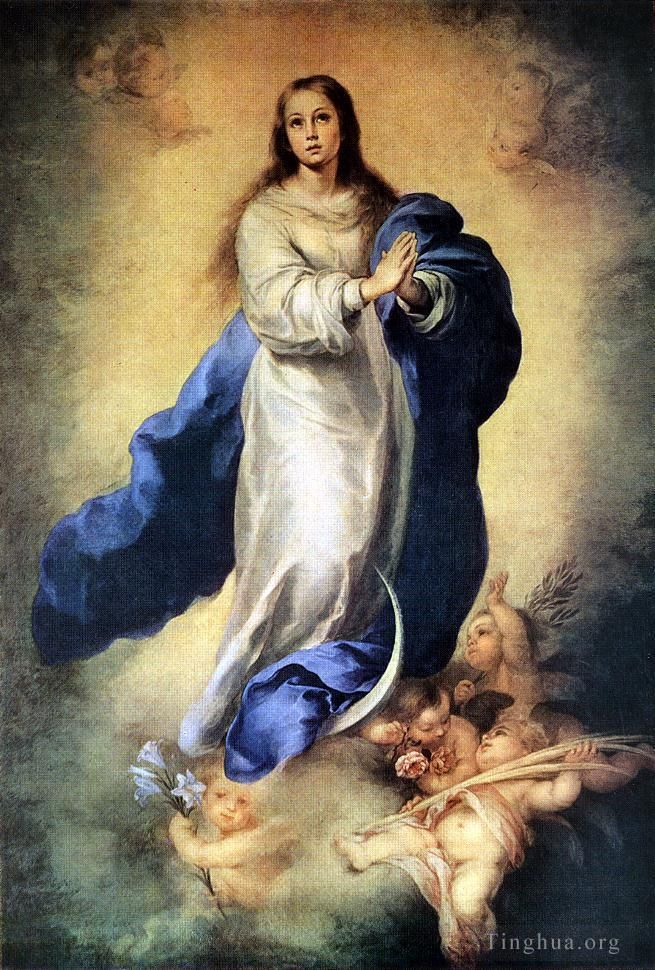 巴托洛梅·埃斯特万·牟利罗 的油画作品 -  《圣母无染原罪》