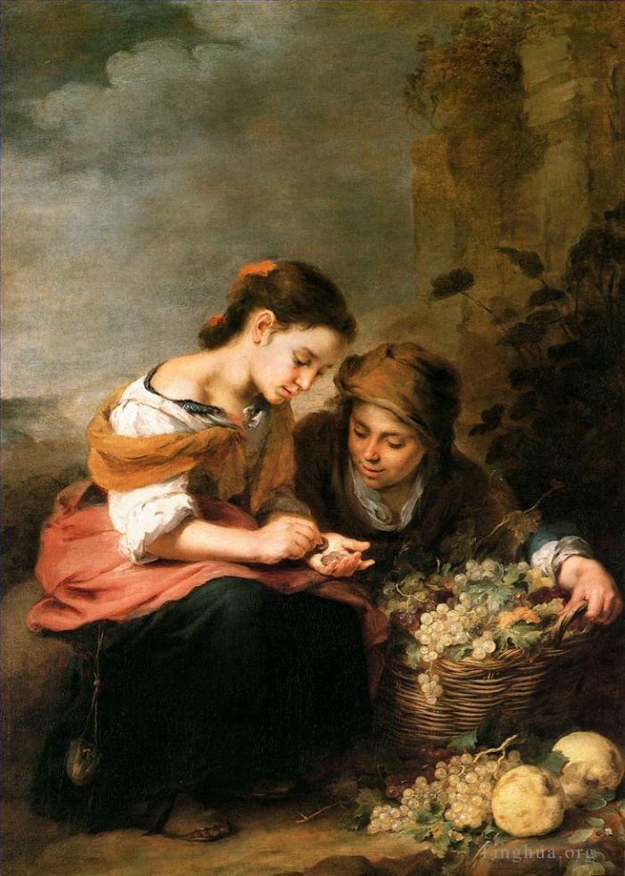 巴托洛梅·埃斯特万·牟利罗 的油画作品 -  《水果小贩》