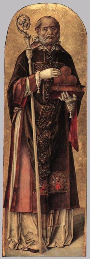 艺术家巴尔托洛梅奥·维瓦利尼作品《巴里的圣尼古拉斯》