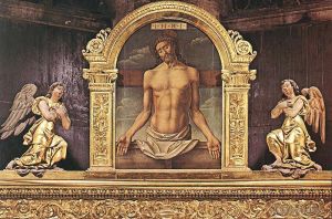 艺术家巴尔托洛梅奥·维瓦利尼作品《死去的基督》