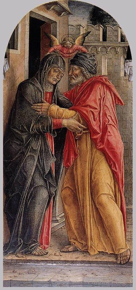 巴尔托洛梅奥·维瓦利尼 的各类绘画作品 -  《安妮与约阿希姆的会面》