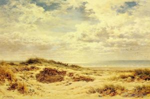 艺术家本杰明·威廉姆斯·里德作品《苏塞克斯海岸的早晨》