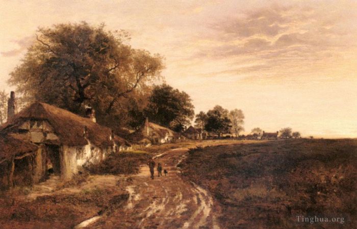 本杰明·威廉姆斯·里德 的油画作品 -  《雨后阳光》