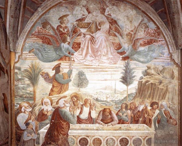 贝诺佐·戈佐利 的各类绘画作品 -  《圣母升天》