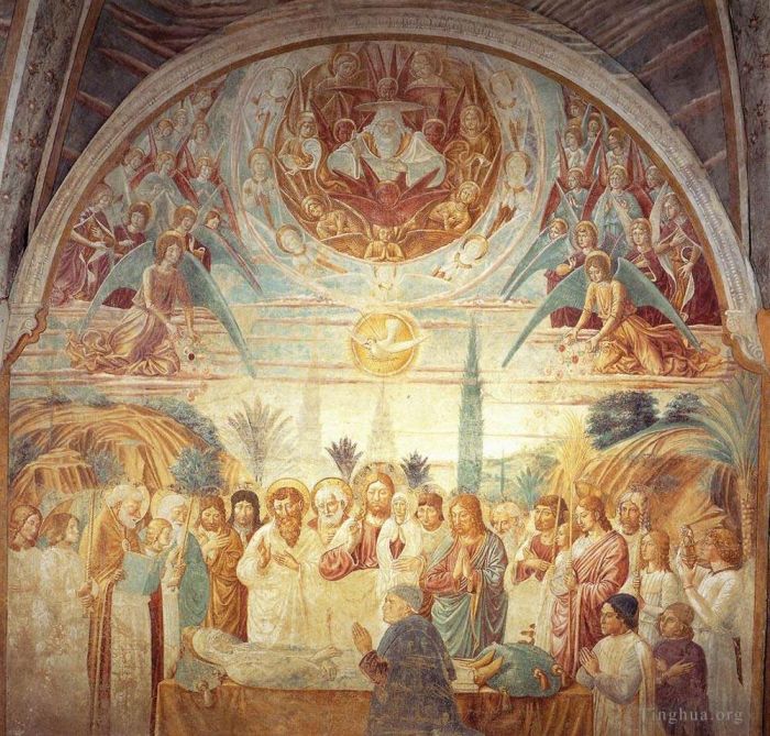 贝诺佐·戈佐利 的各类绘画作品 -  《玛丽之死》