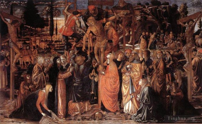 贝诺佐·戈佐利 的各类绘画作品 -  《从十字架上下来》