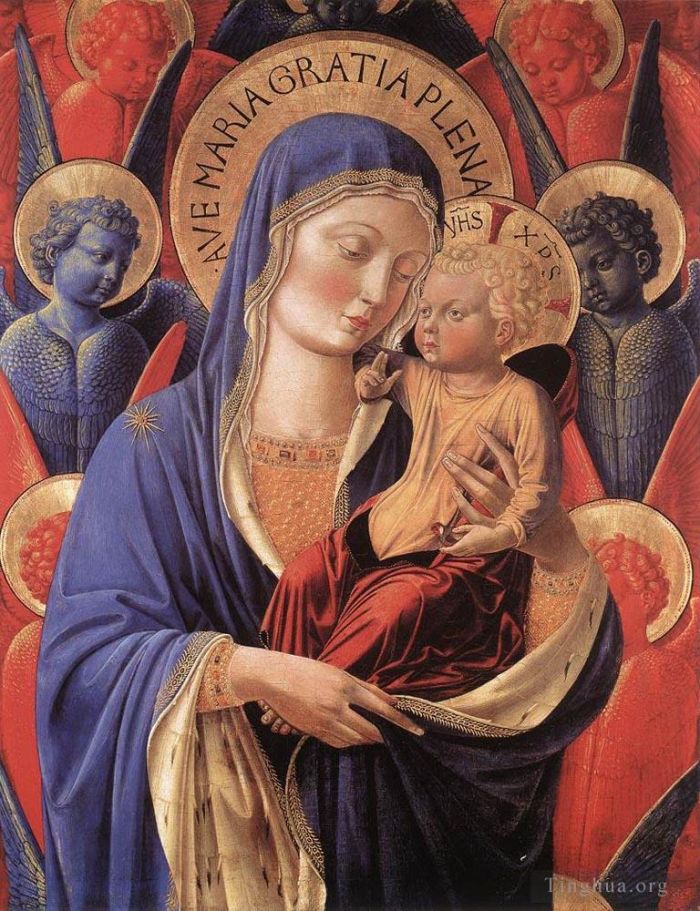 贝诺佐·戈佐利 的各类绘画作品 -  《麦当娜与孩子2》