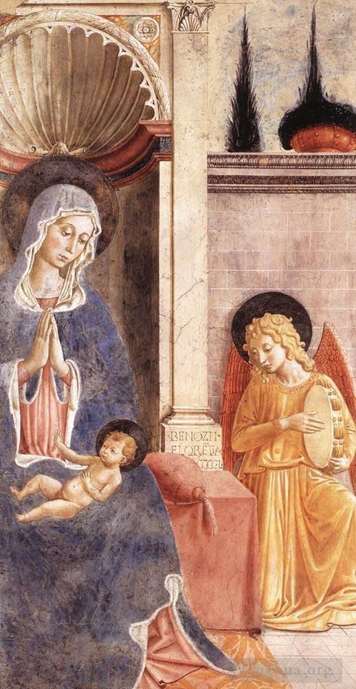 贝诺佐·戈佐利 的各类绘画作品 -  《麦当娜和孩子》