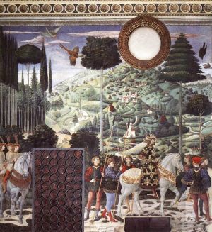 艺术家贝诺佐·戈佐利作品《中王游行南墙》