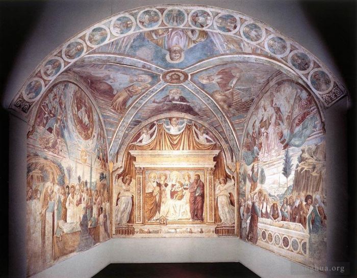 贝诺佐·戈佐利 的各类绘画作品 -  《圣母德拉托斯神社》
