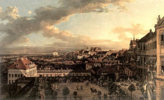 贝纳多·贝洛托 的油画作品 -  《从皇宫看华沙》