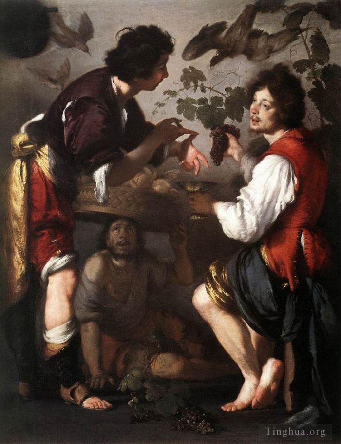 伯纳多·斯特罗兹 的油画作品 -  《约瑟讲述他的梦》
