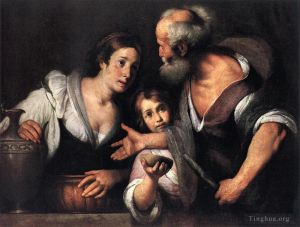 艺术家伯纳多·斯特罗兹作品《先知以利亚和萨雷普塔的寡妇》