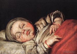 艺术家伯纳多·斯特罗兹作品《睡着的孩子》