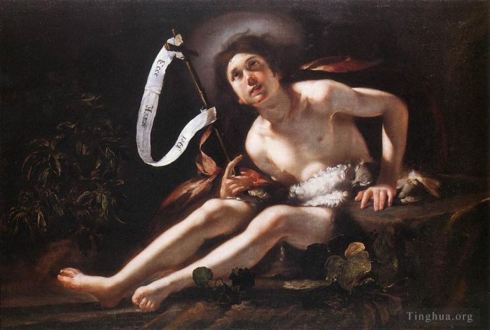 伯纳多·斯特罗兹 的油画作品 -  《圣约翰施洗者》
