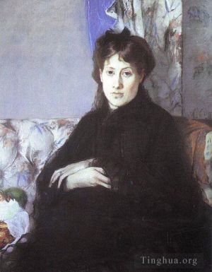 艺术家贝尔特·莫里索作品《埃德玛·蓬蒂隆·尼·莫里索的肖像》
