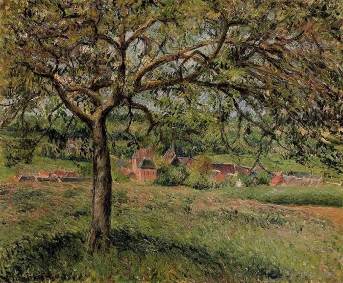 卡米耶·毕沙罗 的油画作品 -  《埃拉尼的苹果树,1884》