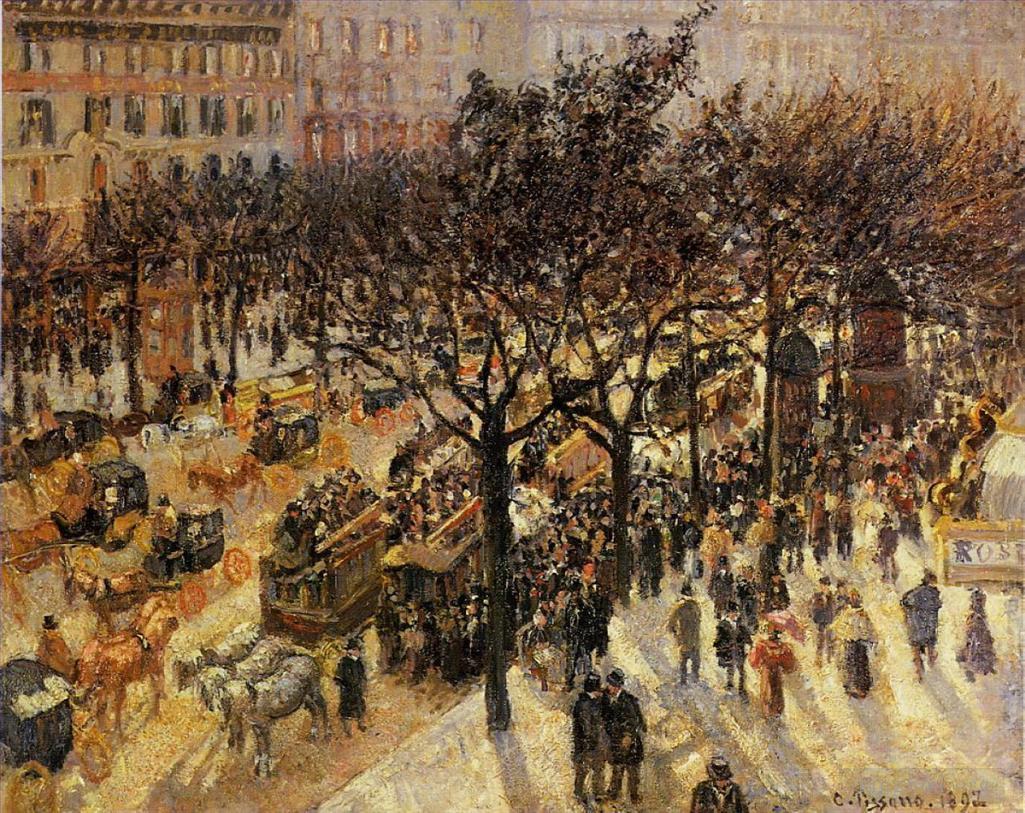 卡米耶·毕沙罗作品《意大利人大道,1897,年下午》