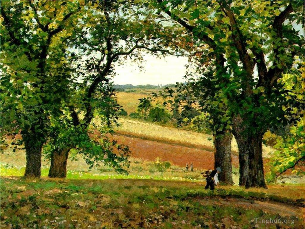 卡米耶·毕沙罗作品《奥斯尼的栗树,1873》