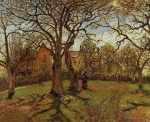 艺术家卡米耶·毕沙罗作品《1870,年,louveciennes,春天的板栗树》