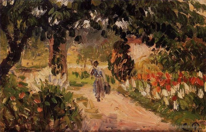 卡米耶·毕沙罗 的油画作品 -  《埃拉尼花园,1899》