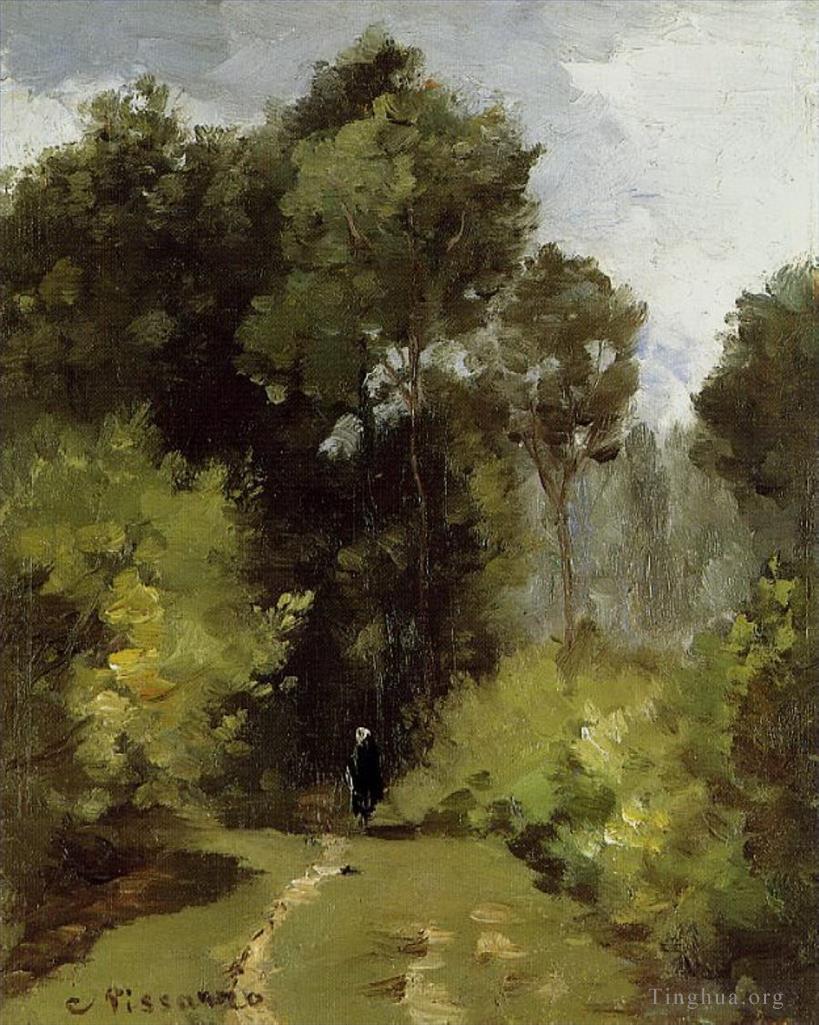 卡米耶·毕沙罗作品《在树林里,1864》