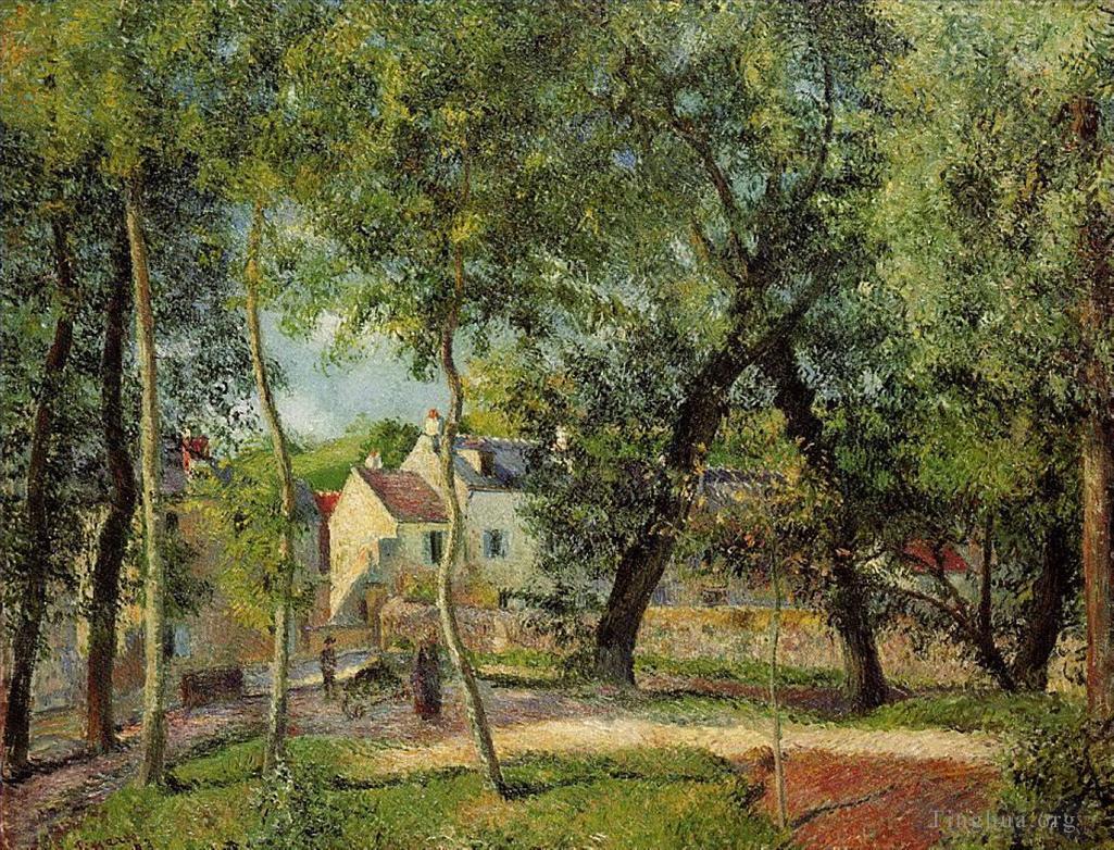 卡米耶·毕沙罗作品《奥斯尼附近浇水的景观,1883》