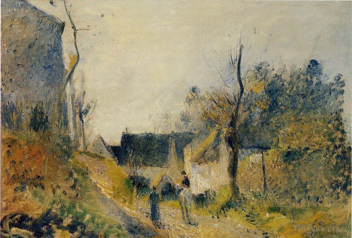 卡米耶·毕沙罗 的油画作品 -  《Valhermeil,的风景,1878》