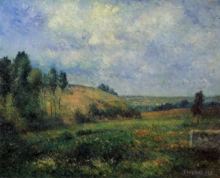 卡米耶·毕沙罗 的油画作品 -  《蓬图瓦兹附近的风景,1880》