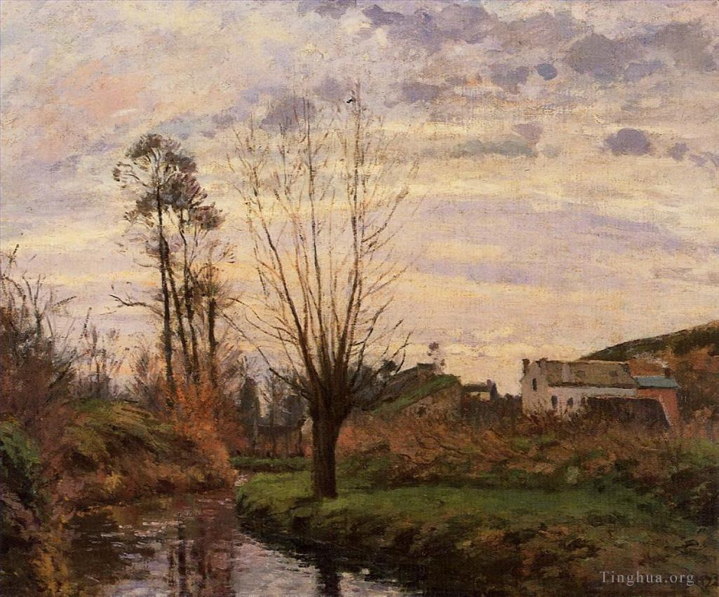 卡米耶·毕沙罗作品《小溪风景,1872》