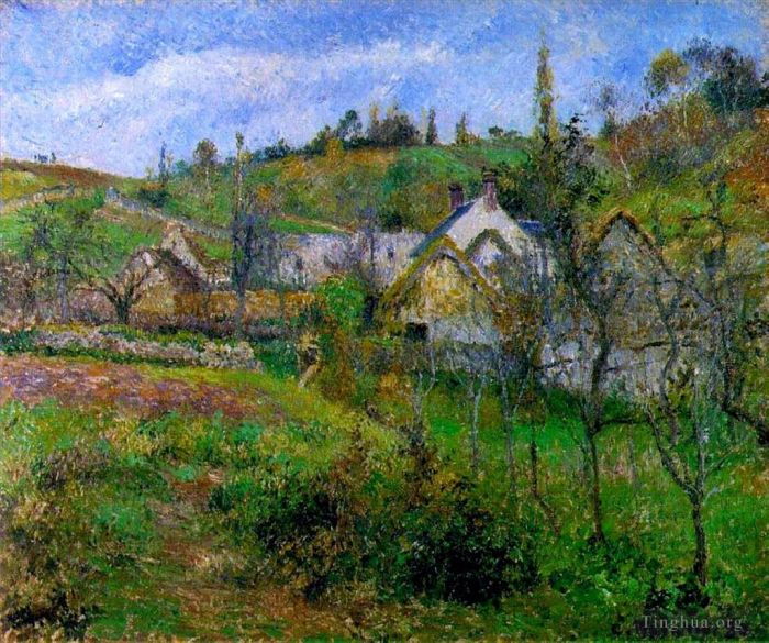 卡米耶·毕沙罗 的油画作品 -  《蓬图瓦兹附近的,Le,Valhermeil,1880》