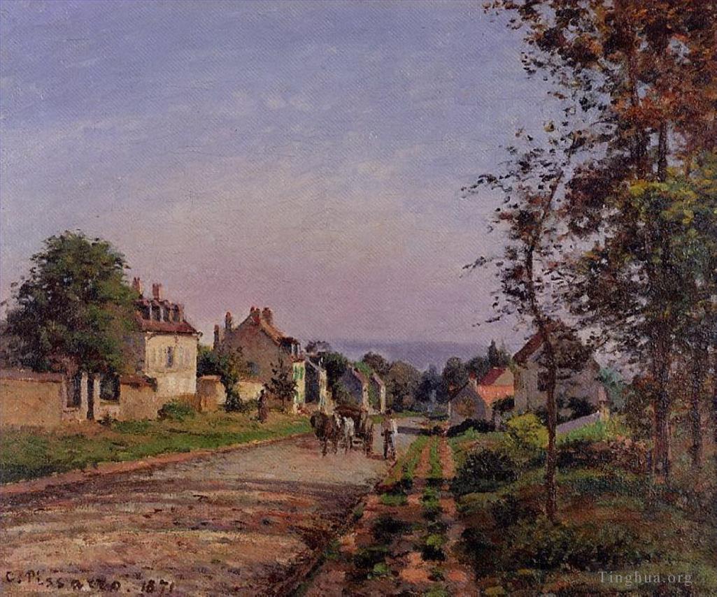 卡米耶·毕沙罗作品《卢韦西安郊区,1871》