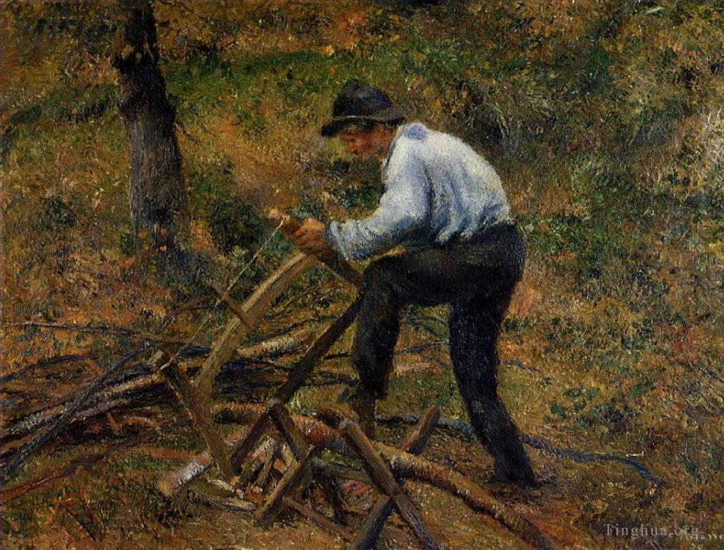 卡米耶·毕沙罗作品《佩雷瓜锯木,pontoise,1879》