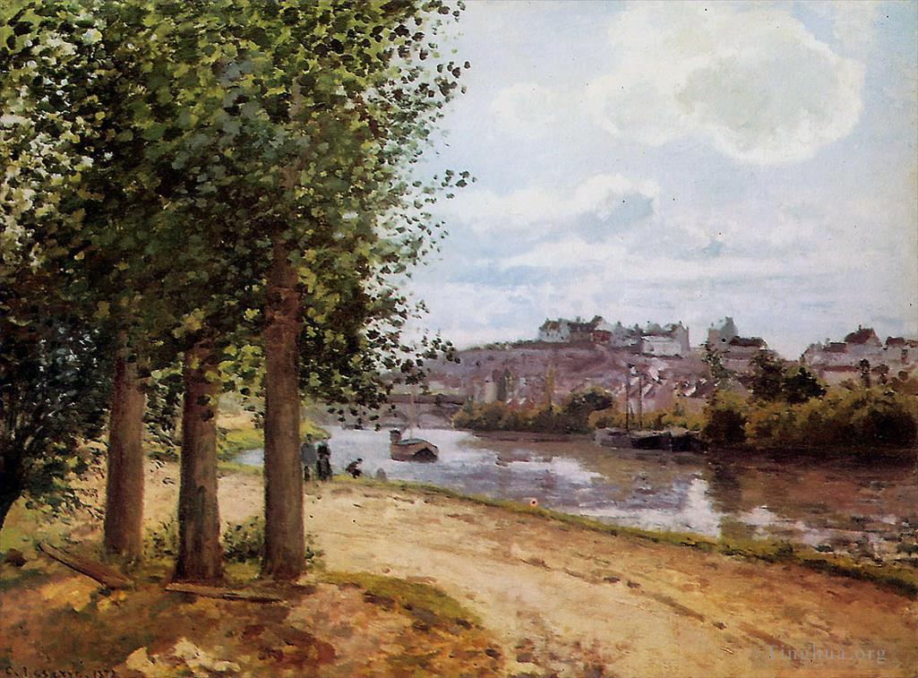 卡米耶·毕沙罗作品《瓦兹河畔蓬图瓦兹,1872》