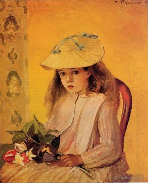艺术家卡米耶·毕沙罗作品《珍妮肖像,1872》