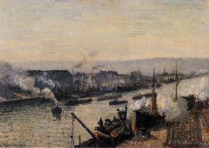 艺术家卡米耶·毕沙罗作品《圣塞韦鲁昂港,1896》
