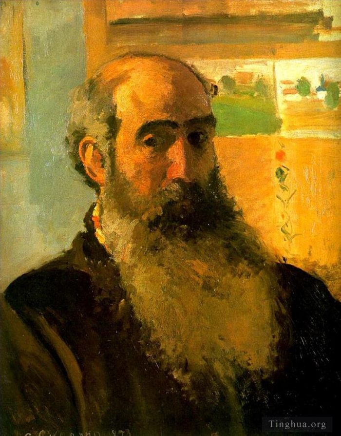 卡米耶·毕沙罗 的油画作品 -  《自画像,1873》