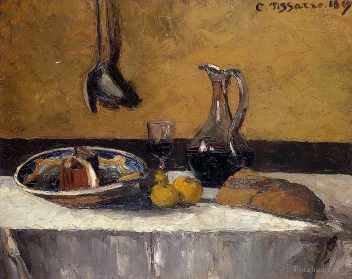 卡米耶·毕沙罗 的油画作品 -  《静物,1867》