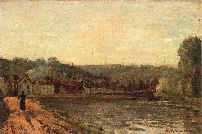 卡米耶·毕沙罗 的油画作品 -  《布吉瓦尔塞纳河畔,1871》