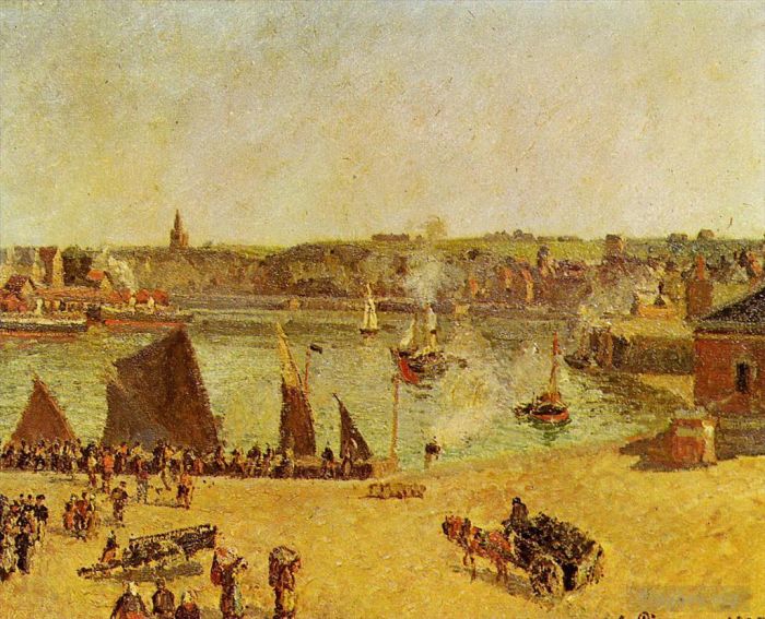 卡米耶·毕沙罗 的油画作品 -  《迪耶普内港,1902》