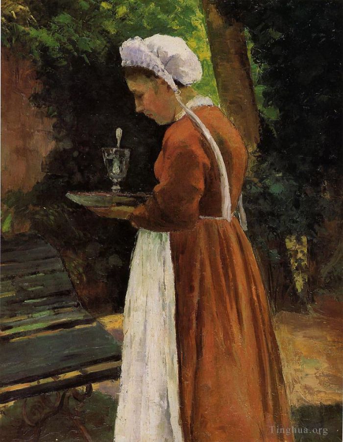 卡米耶·毕沙罗 的油画作品 -  《婢女1867》