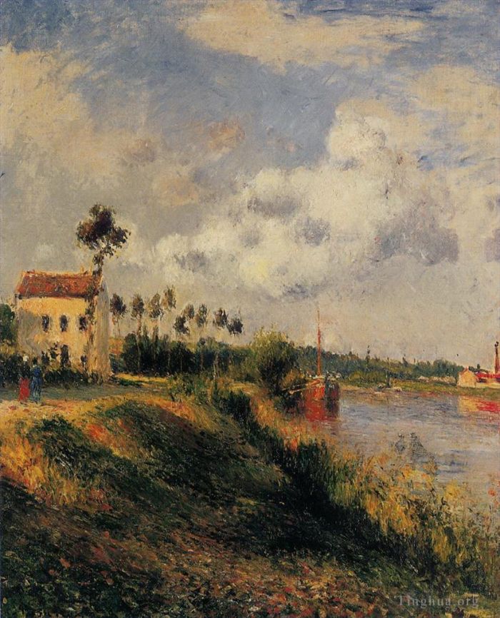 卡米耶·毕沙罗 的油画作品 -  《哈拉吉蓬图瓦兹之路,1879》