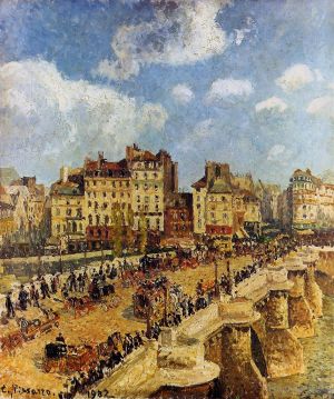 艺术家卡米耶·毕沙罗作品《新桥,1902》