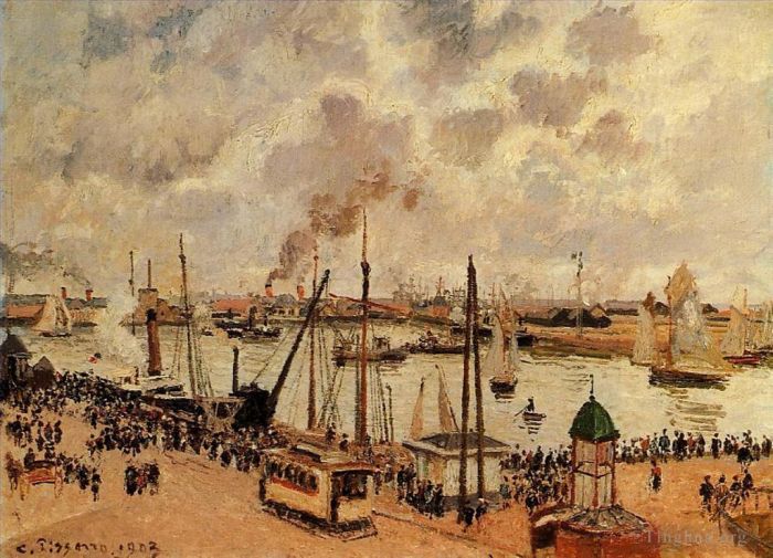 卡米耶·毕沙罗 的油画作品 -  《勒阿弗尔港,1903》