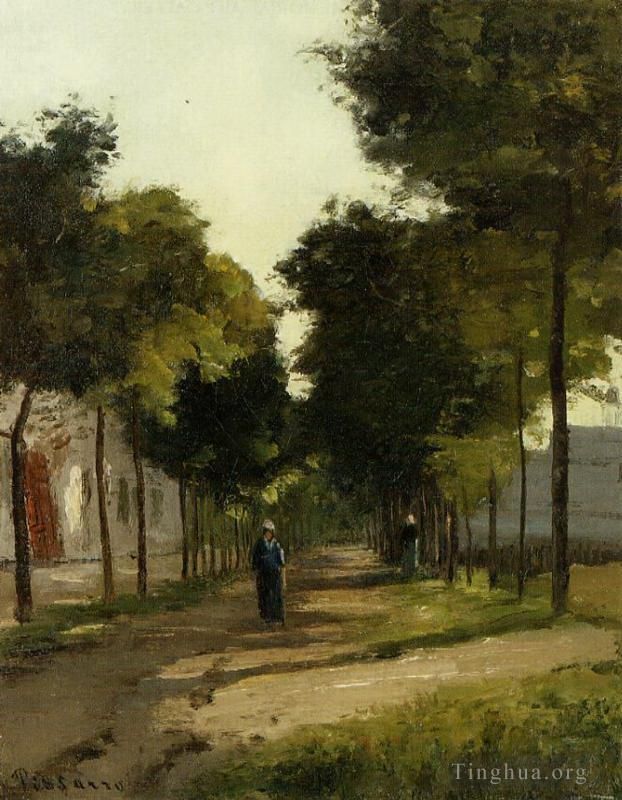 卡米耶·毕沙罗 的油画作品 -  《道路,1》