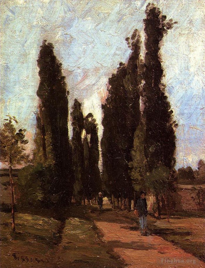 卡米耶·毕沙罗 的油画作品 -  《马路》