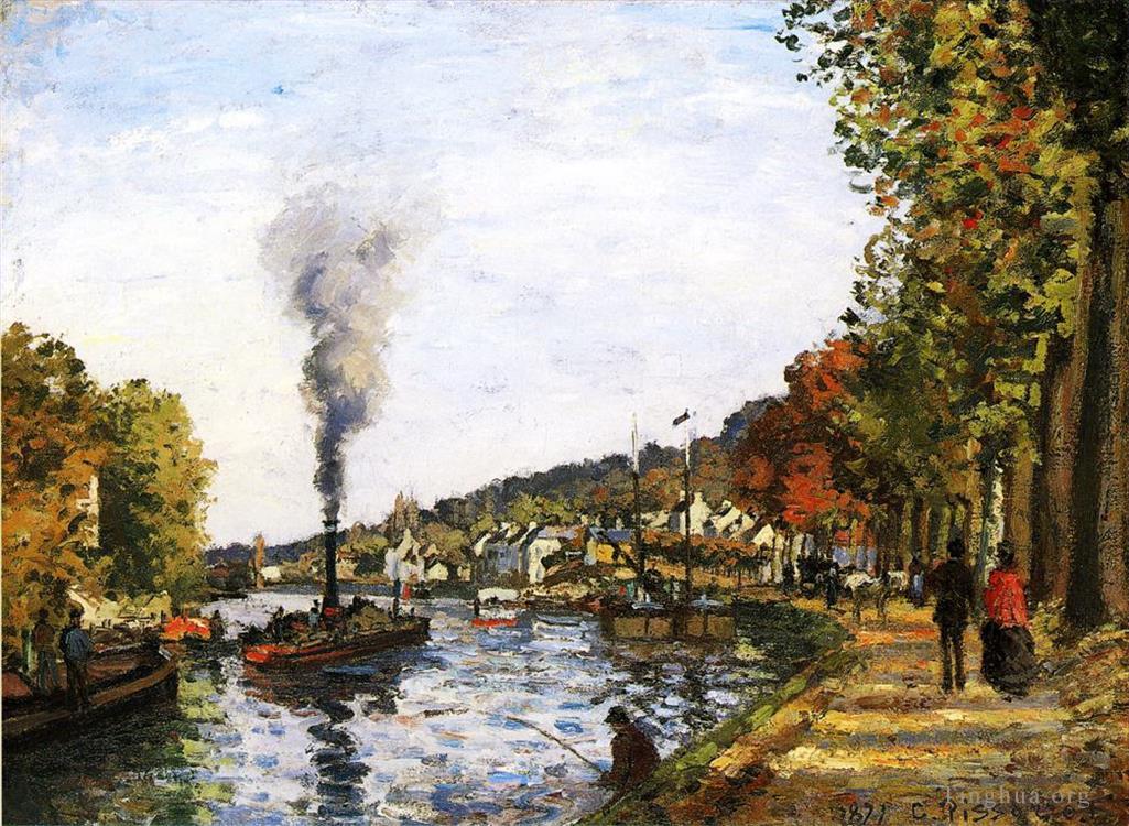 卡米耶·毕沙罗作品《1871,年,3,月的塞纳河》