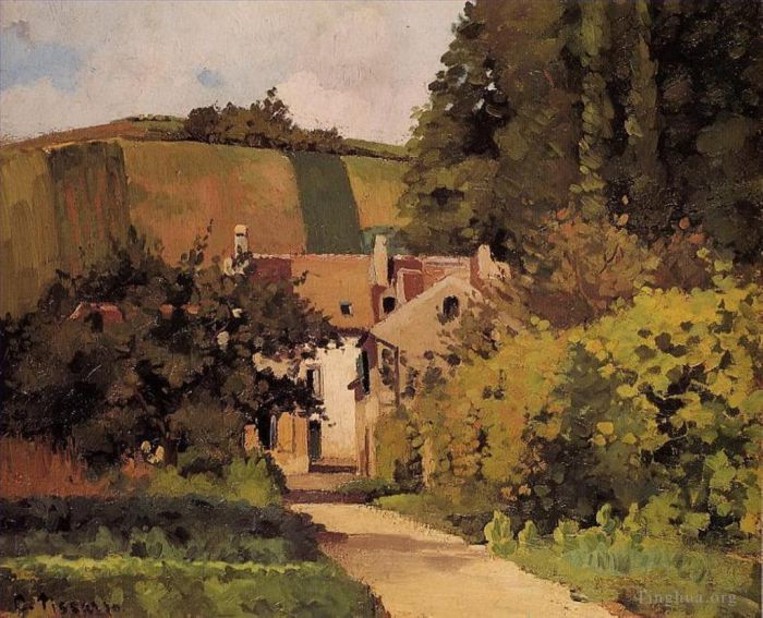卡米耶·毕沙罗 的油画作品 -  《乡村教堂》