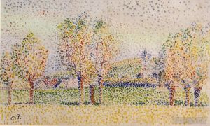 艺术家卡米耶·毕沙罗作品《埃拉格尼风景》
