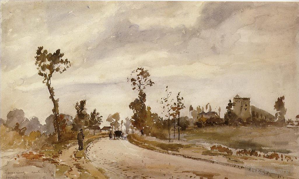 卡米耶·毕沙罗作品《通往卢维西安圣日耳曼之路,1871》